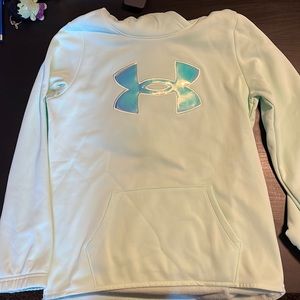 Under Armour mint green youth large hoodie